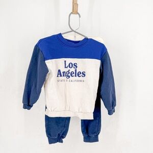 H&M Blue and White Kids Matching Set